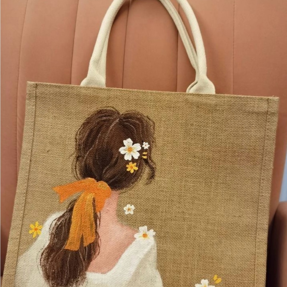 Handcrafted Floral Tote Bag